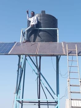 Jamali School Solar powered Water pump installation